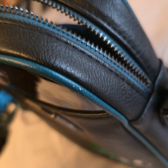 Disney Loungefly BlkTeal Jack Skellington & Sally Crossbody Bag - Picture 7 of 8